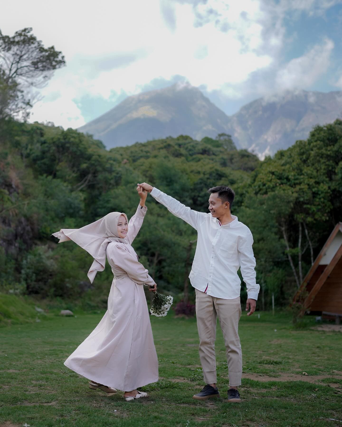 Momen acara dari sudut udara